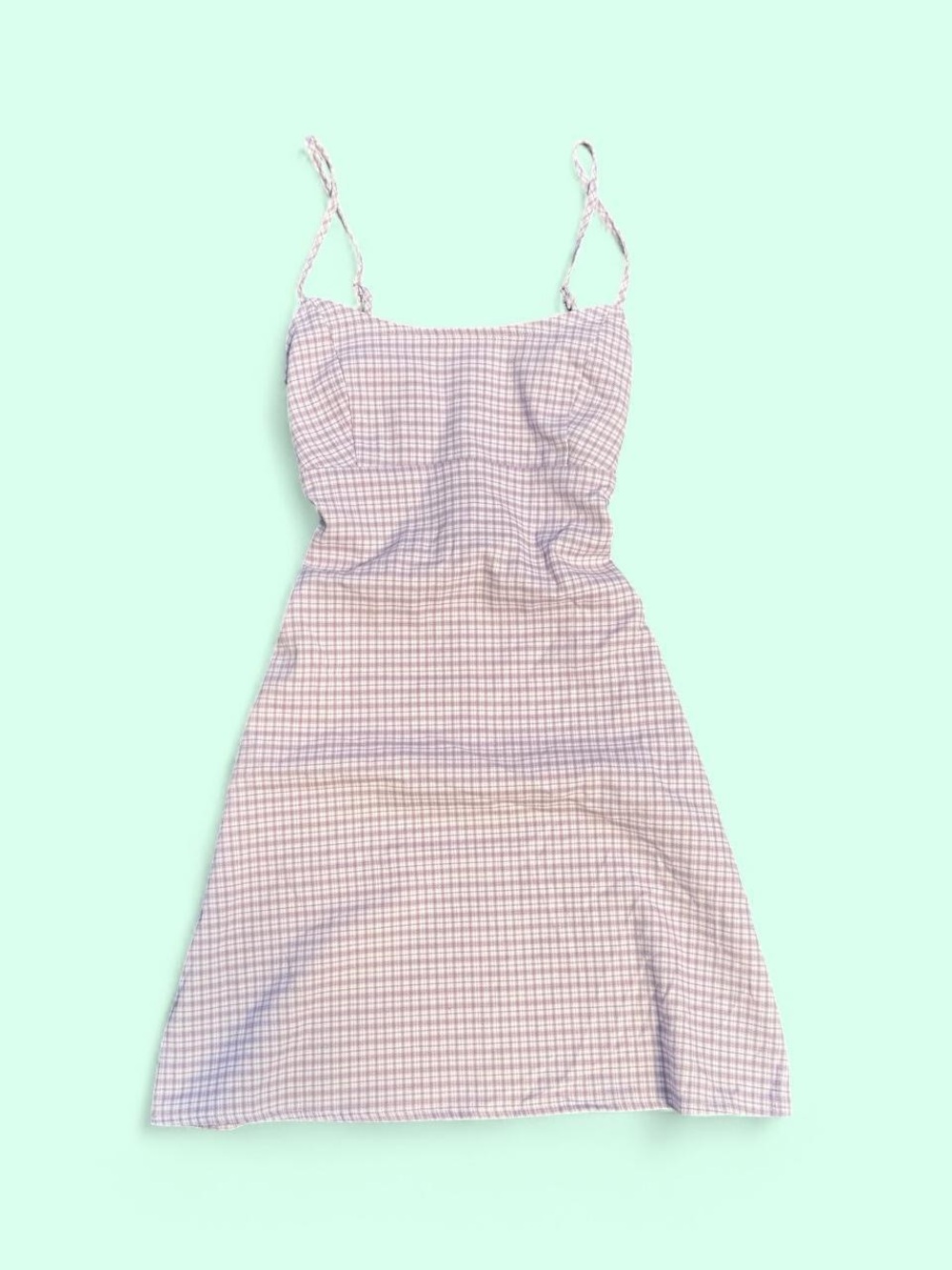 John Galt Purple Plaid Dress